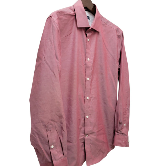 Tommy Hilfiger Men's Slim-Fit Non-Iron Long-Sleeves Shirt Size 16 32/33 - Picture 6 of 10